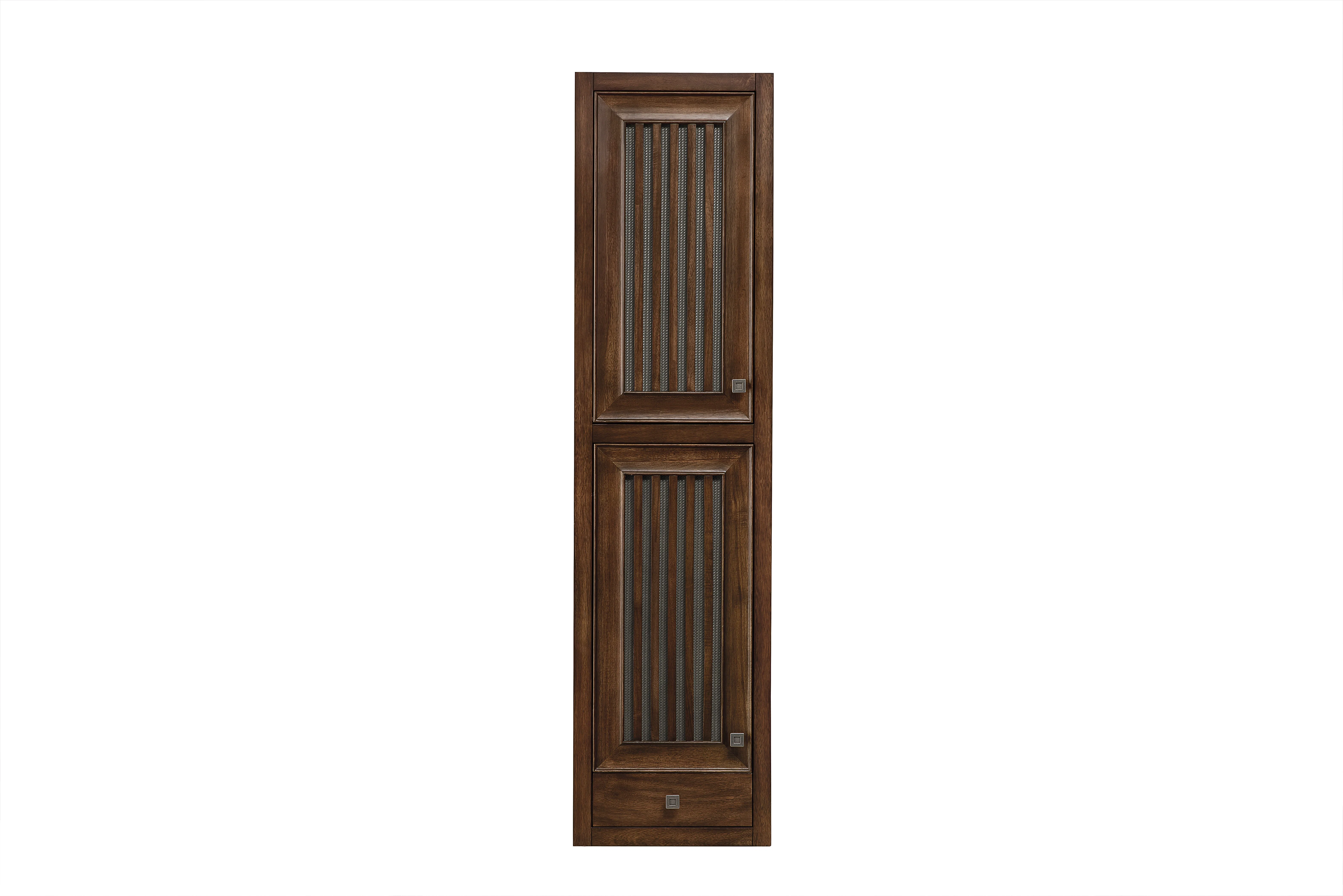 Athens 15" Tower Hutch - Left, Mid Century Acacia