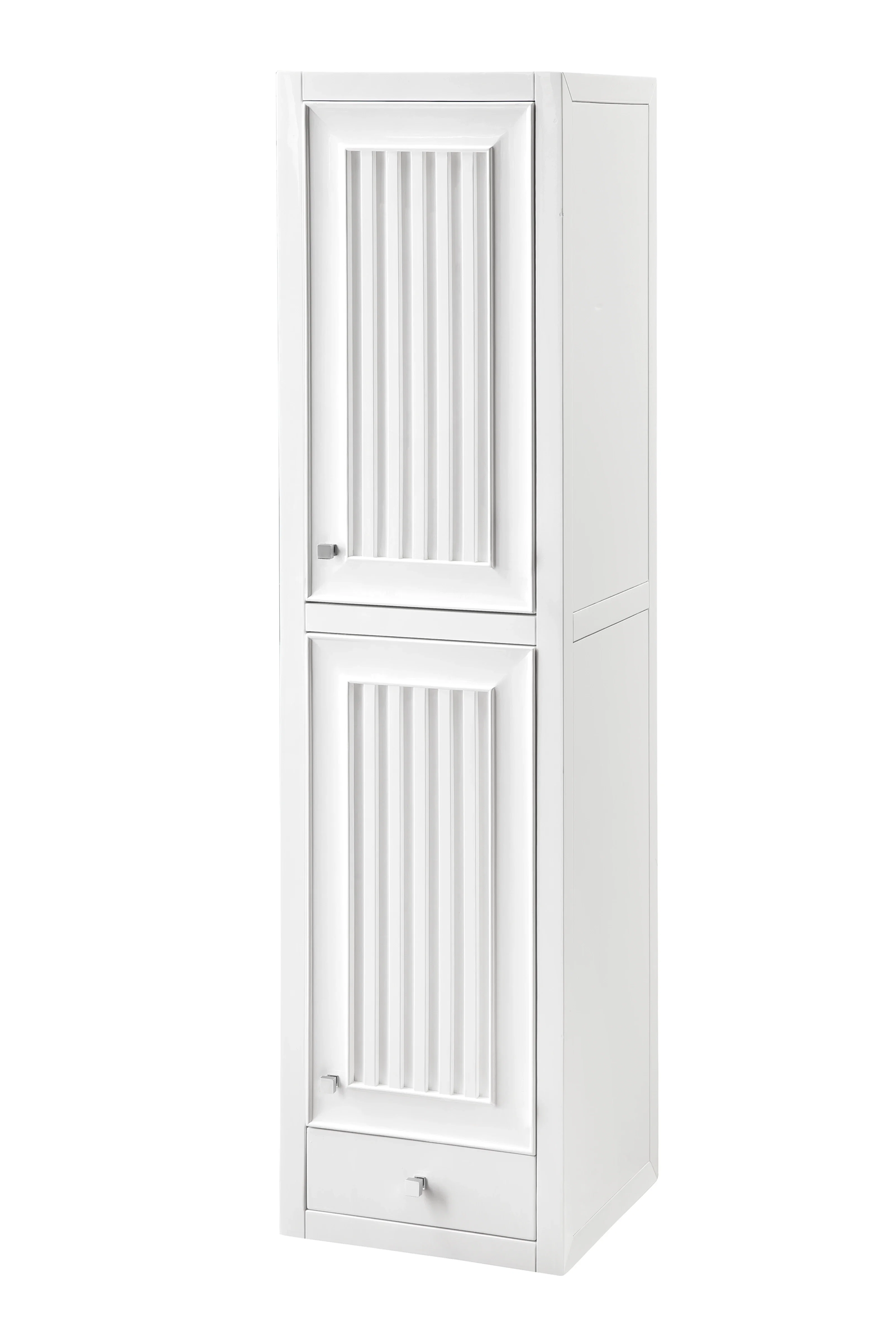 Athens 15" Tower Hutch - Right, Glossy White
