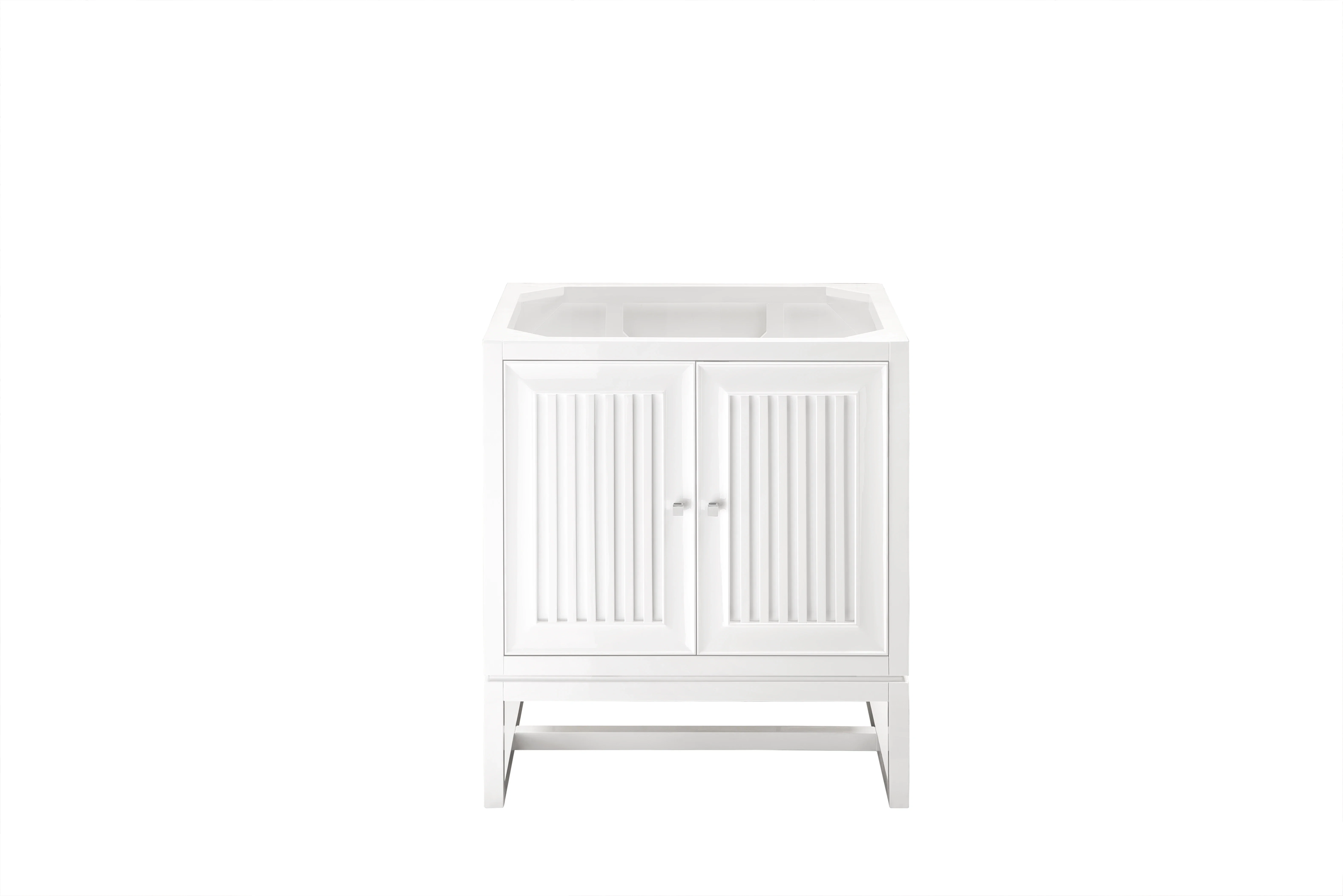 Athens 30" Single Vanity Cabinet, Glossy White