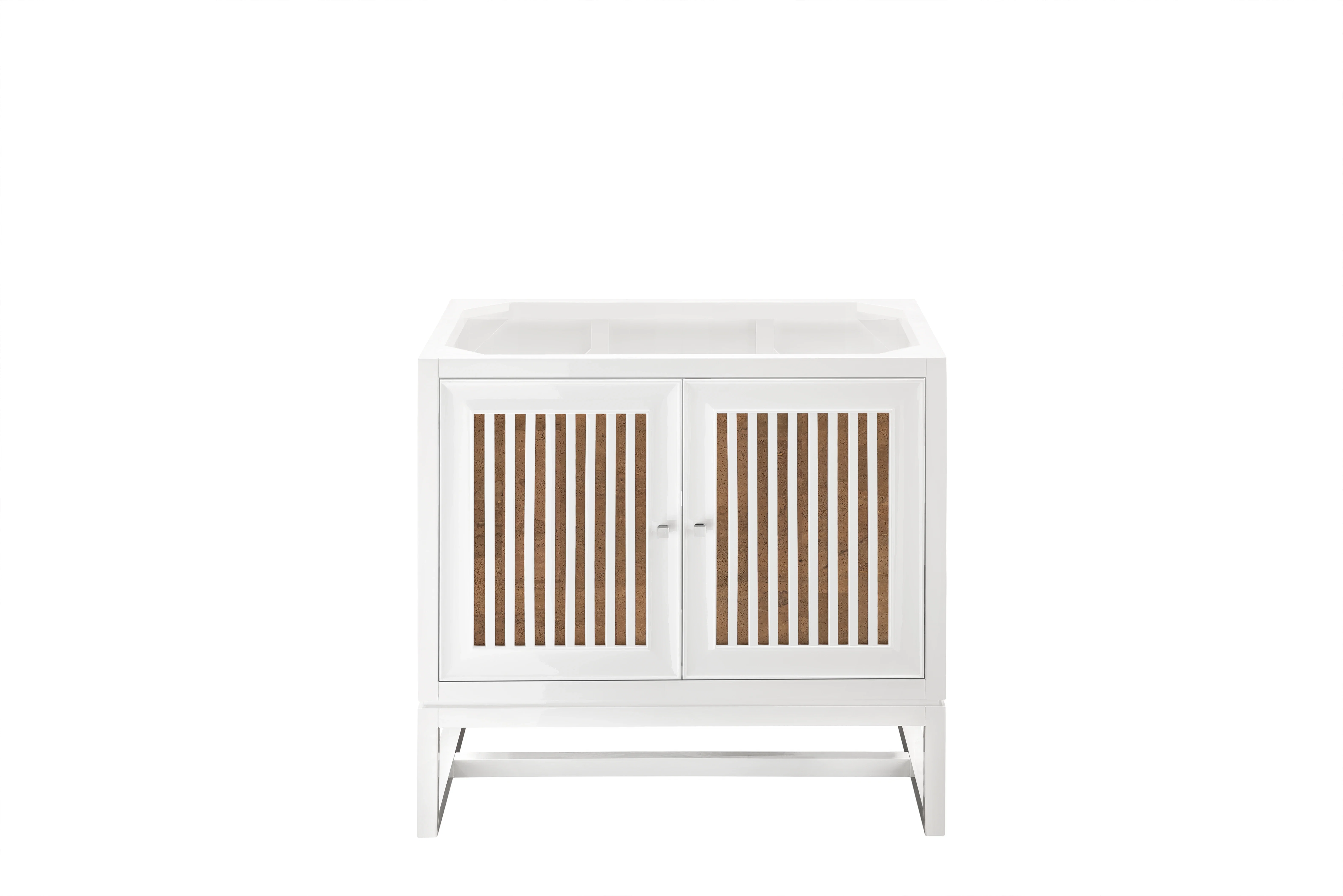 Athens 36" Single Vanity Cabinet, Glossy White