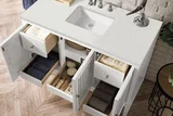 Athens 48" Single Vanity, Glossy White w/ 3 CM Lime Delight Silestone Top