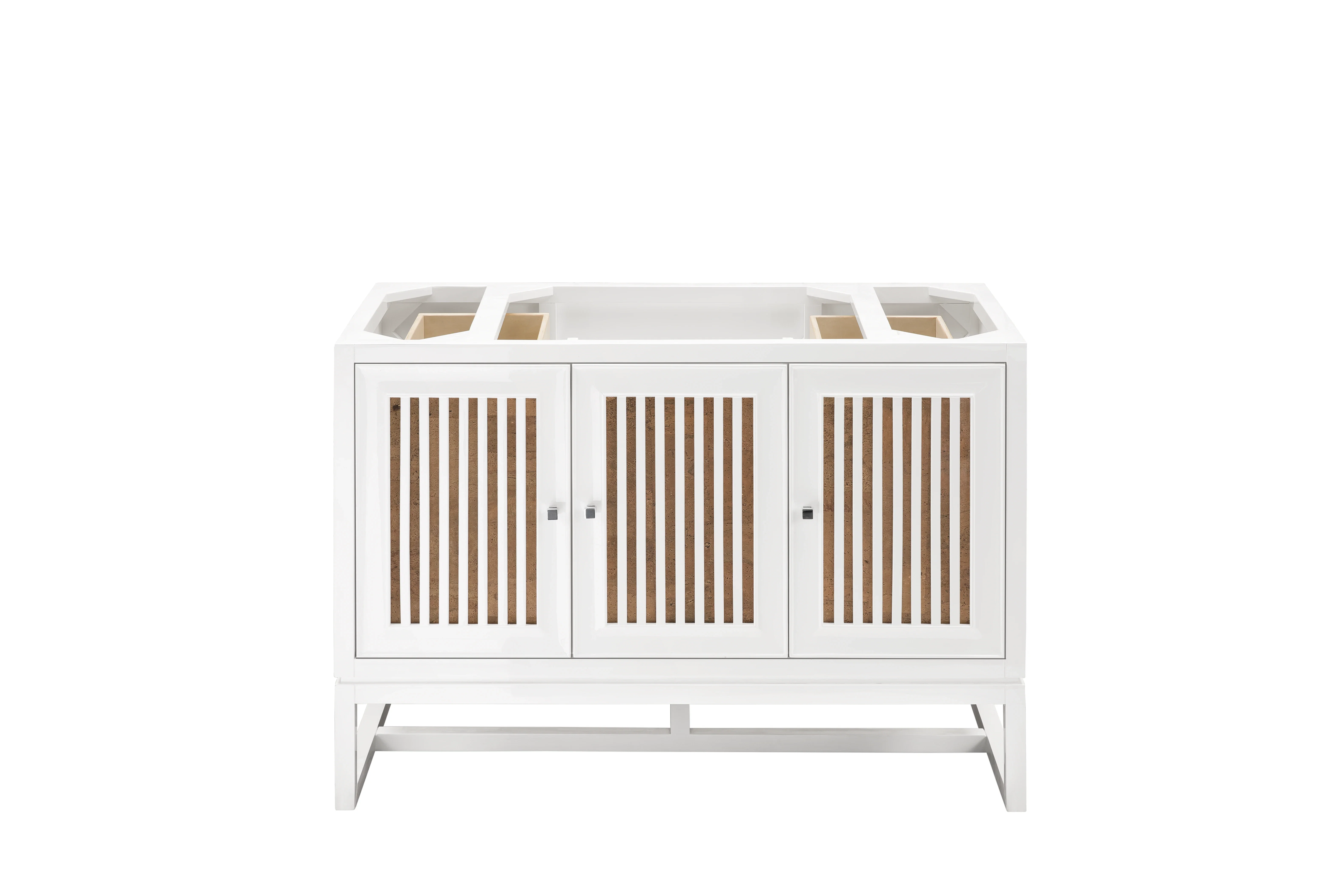 Athens 48" Single Vanity Cabinet, Glossy White