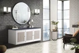 Athens 60" Single Vanity, Glossy White w/ 3 CM Charcoal Soapstone Silestone Top