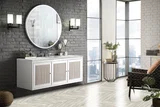 Athens 60" Single Vanity, Glossy White w/ 3 CM Eternal Jasmine Pearl Silestone Top