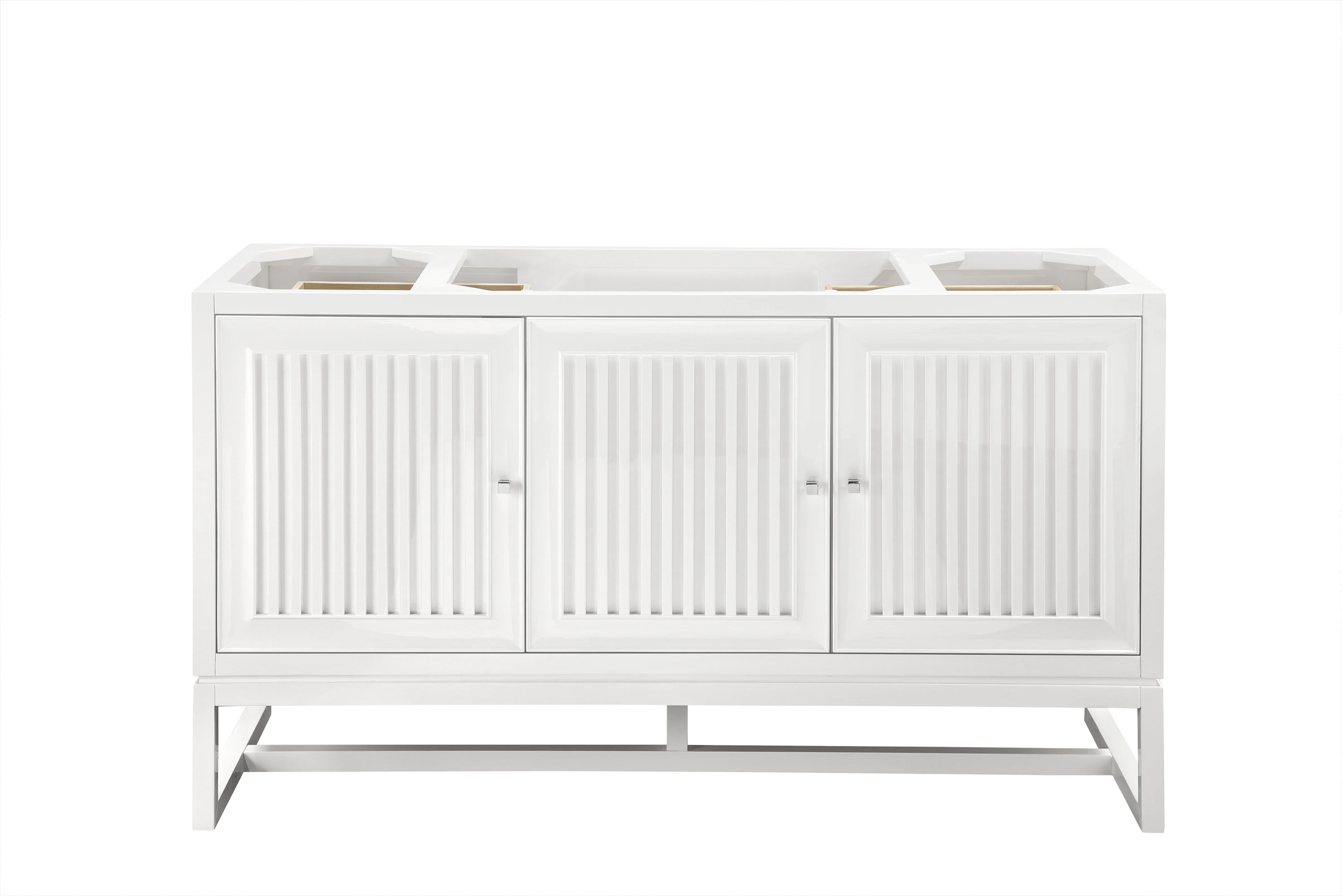 Athens 60" Single Vanity Cabinet, Glossy White