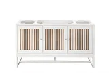 Athens 60" Single Vanity Cabinet, Glossy White
