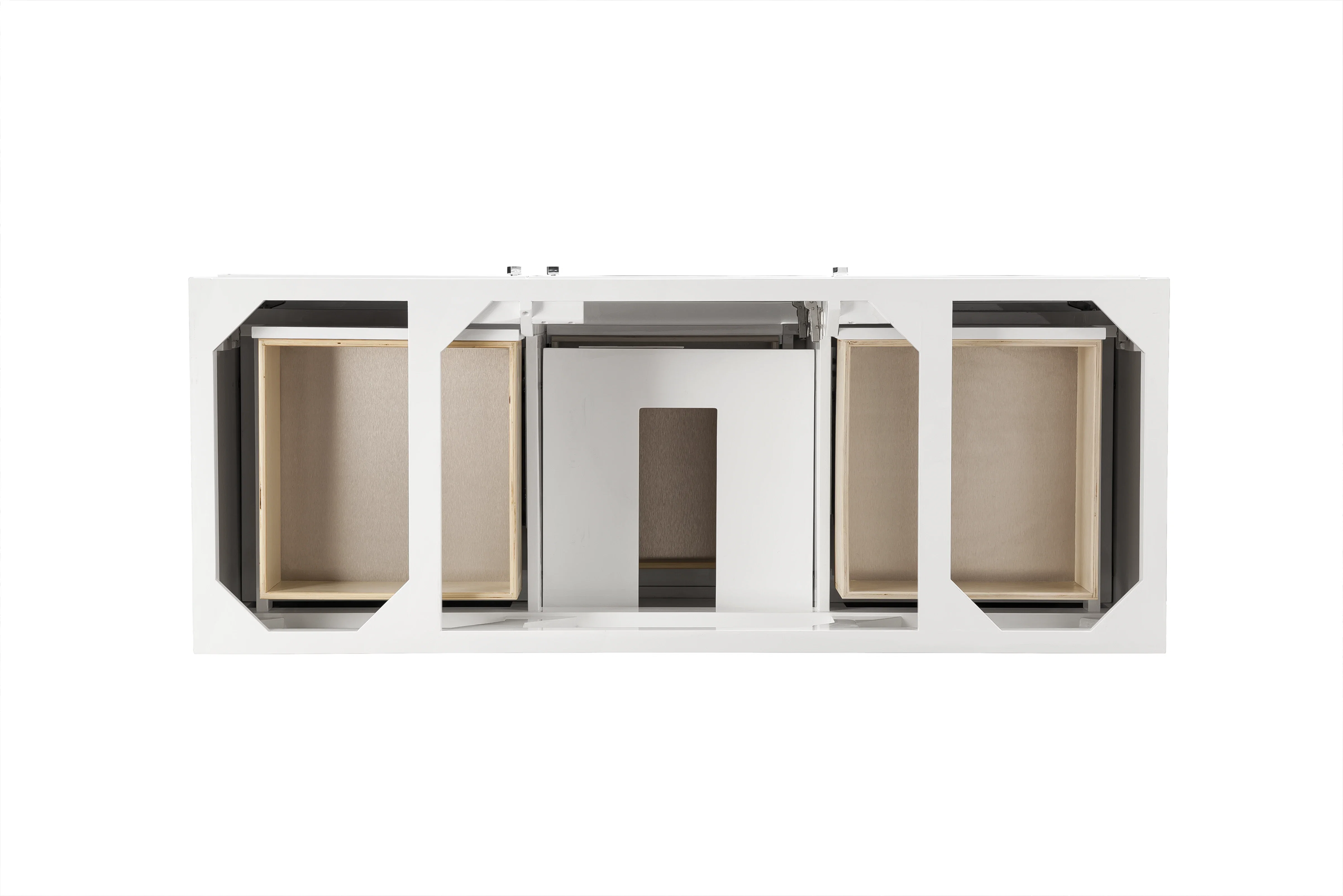 Athens 60" Single Vanity Cabinet, Glossy White