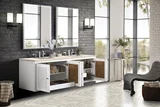 Athens 72" Double Vanity, Glossy White w/ 3 CM Eternal Marfil Top