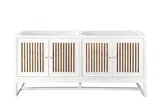 Athens 72" Double Vanity Cabinet, Glossy White