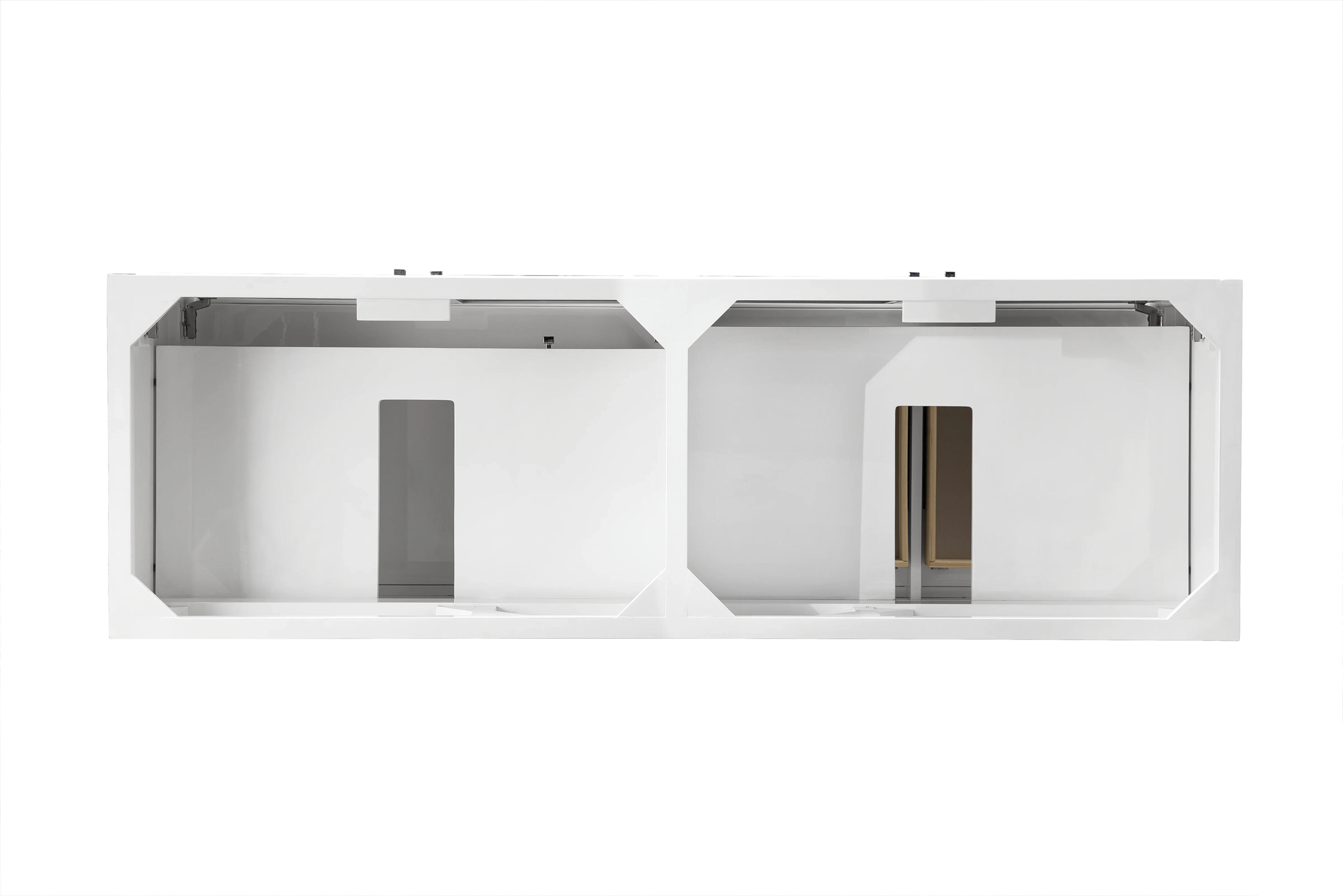Athens 72" Double Vanity Cabinet, Glossy White