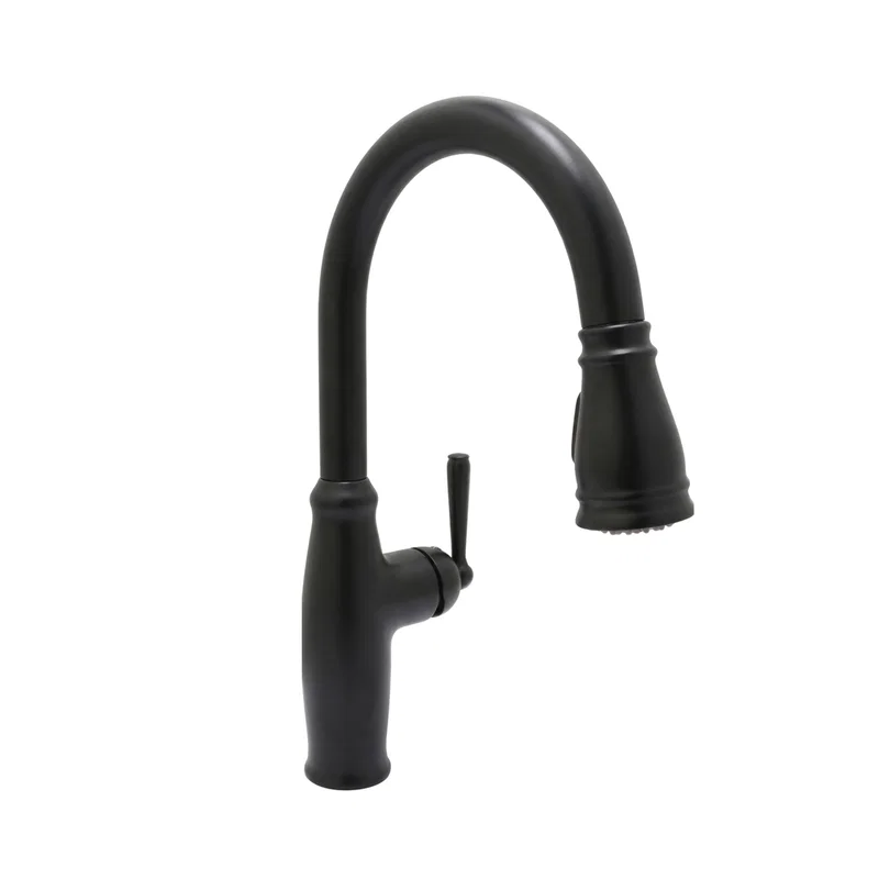 Woodbury Kitchen Faucet — Matte Black