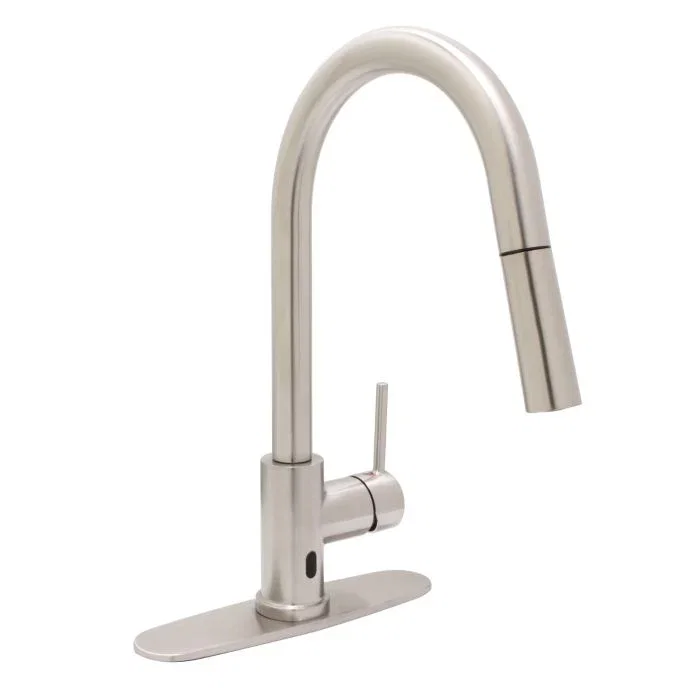 Euro Arc IS Sensor Kitchen — PVD Satin Nickel