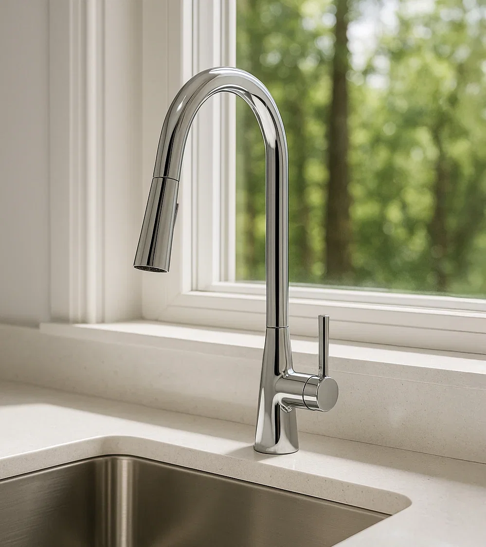 Vezzo Kitchen Faucet — Chrome