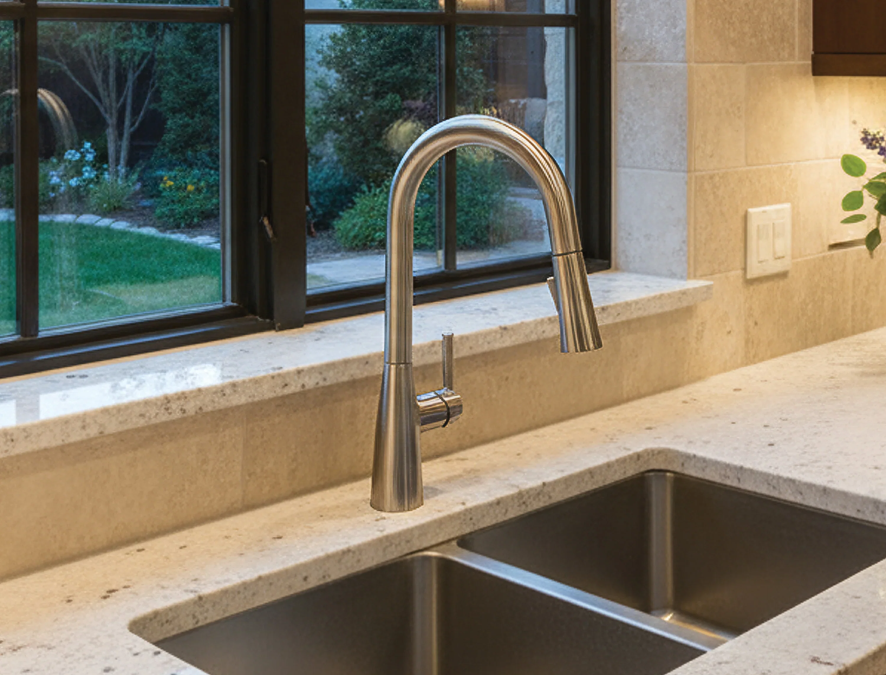 Vezzo Kitchen Faucet — PVD Satin Nickel