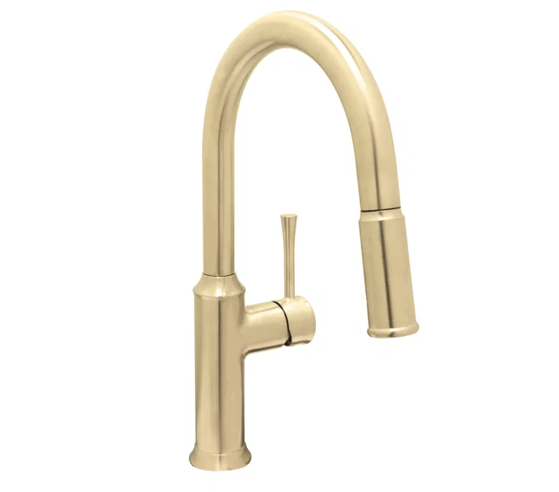 Albany Kitchen Faucet — PVD Satin Brass