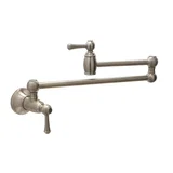 Wall Mounted Pot Filler — PVD Satin Nickel