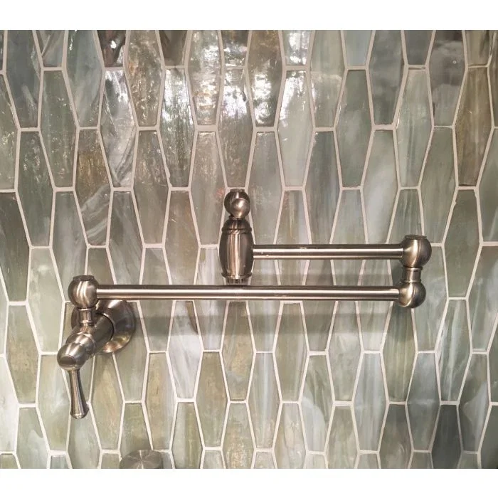 Wall Mounted Pot Filler — PVD Satin Nickel