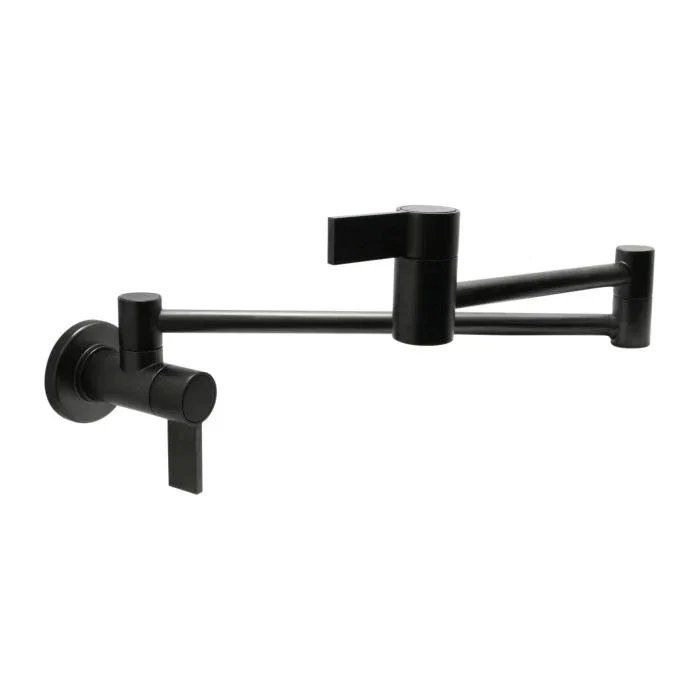 Wall Mounted Pot Filler — Matte Black