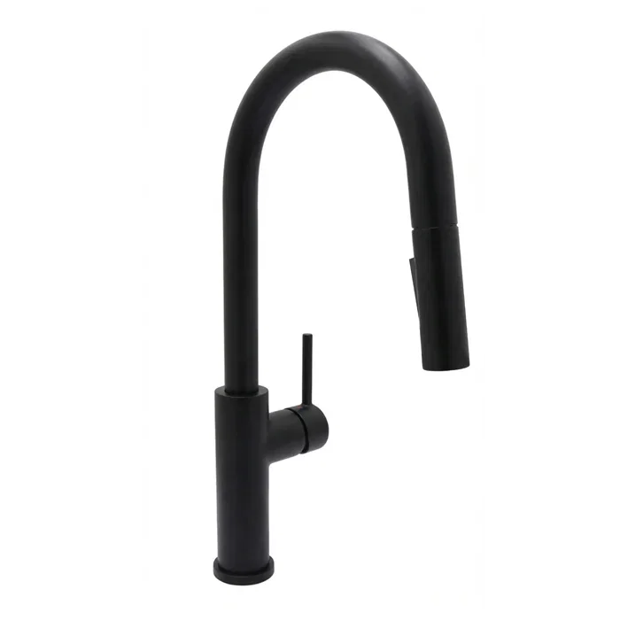 Euro Kitchen Faucet — Matte Black