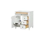 Kensington 30 inch right drawers bathroom vanity in Bright White, product view