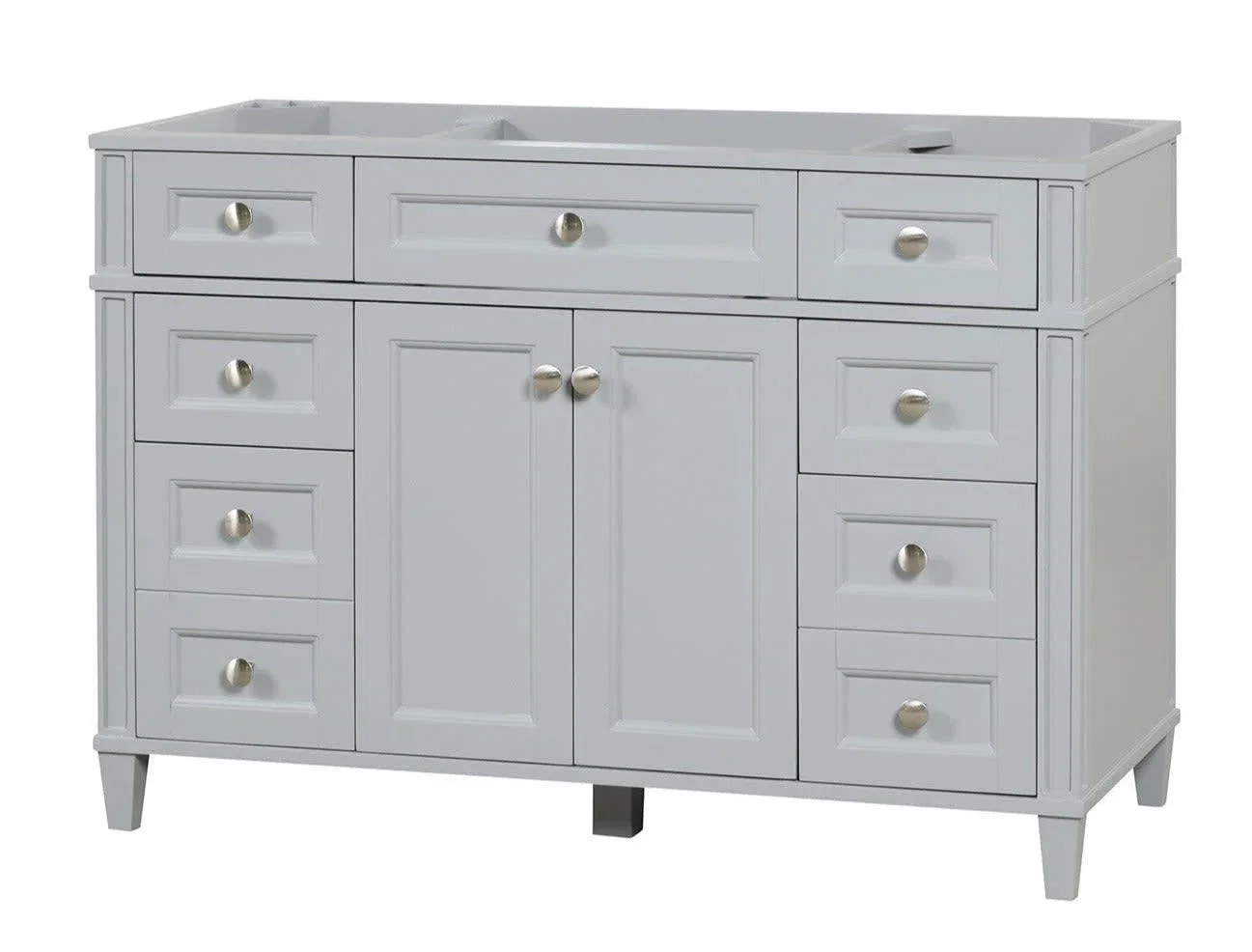 Kensington 48 inch bathroom vanity in Metal Gray, product view