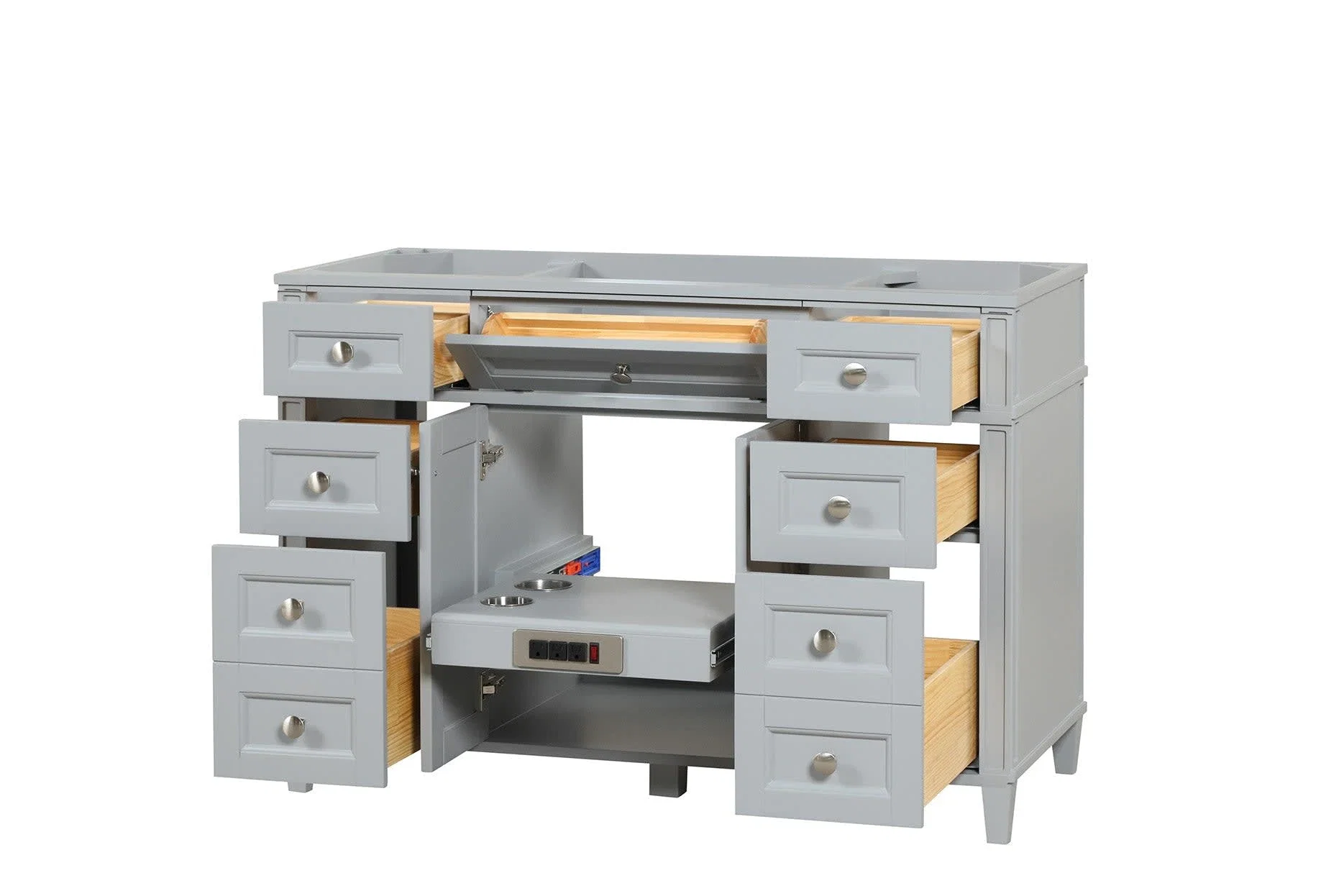 Kensington 48 inch bathroom vanity in Metal Gray, product view