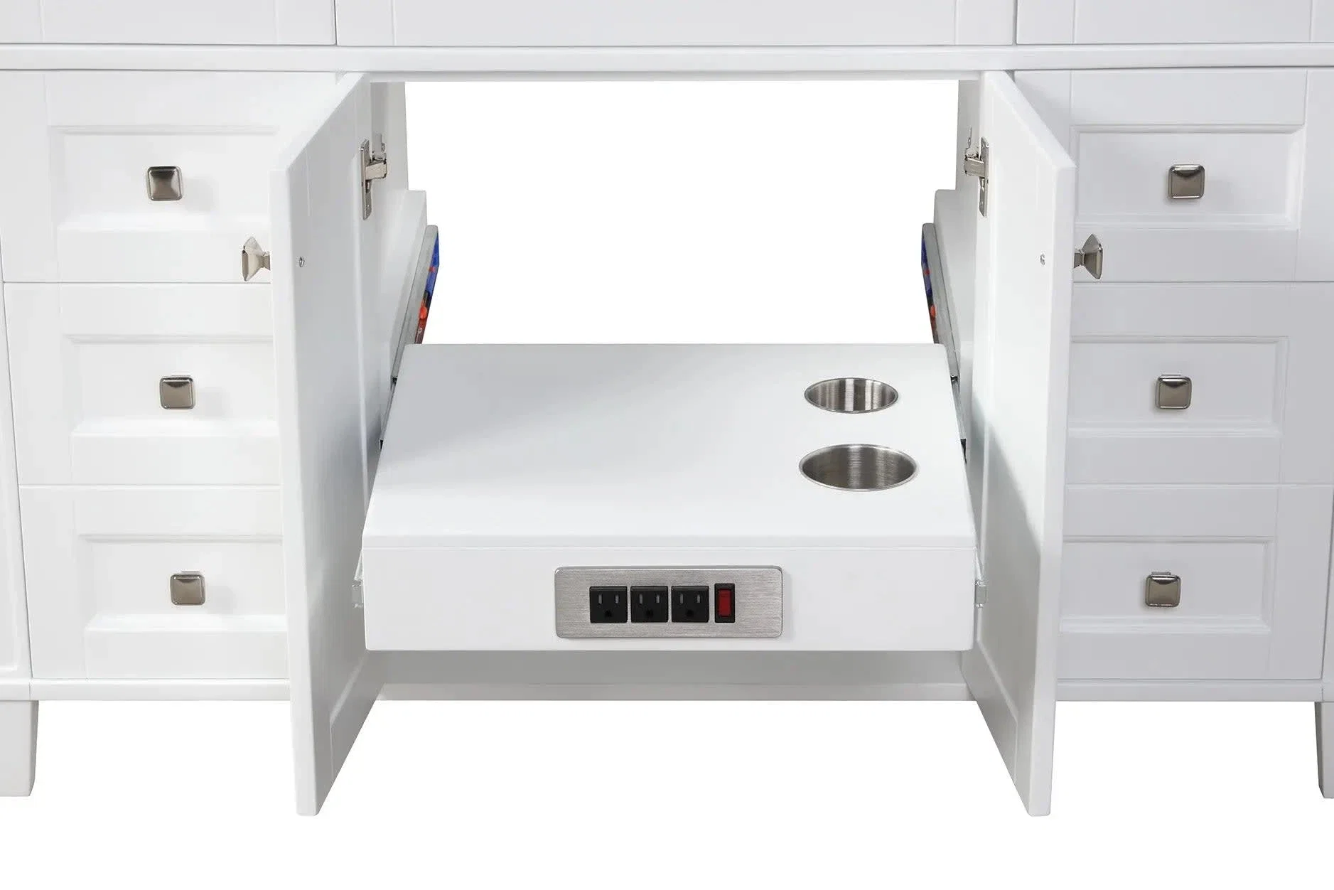 Kensington 48 inch bathroom vanity in Bright White, catalogue photo