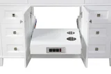 Kensington 48 inch bathroom vanity in Bright White, catalogue photo