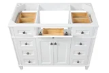 Kensington 48 inch bathroom vanity in Bright White, catalogue photo