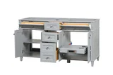 Kensington 60 inch double sink bathroom vanity in Metal Gray, product view
