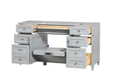 Kensington 60 inch single sink bathroom vanity in Metal Gray, product view