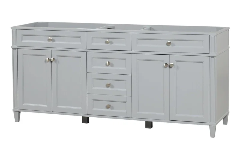 Kensington 71.5" Bathroom Vanity in Metal Gray
