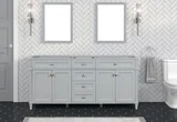 Kensington 72 inch bathroom vanity in Metal Gray, product view
