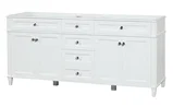 Kensington 72 inch bathroom vanity in Bright White, product view