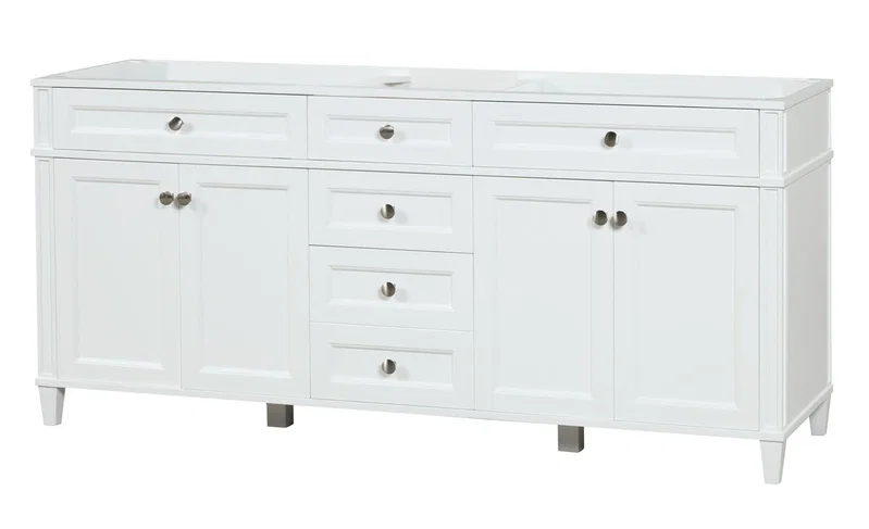 Kensington 71.5" Bathroom Vanity in Bright White