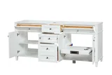 Kensington 72 inch bathroom vanity in Bright White, product view