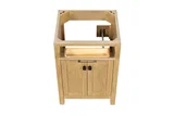 London 24 inch bathroom vanity in Desert Oak, styled in a modern bathroom