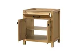 London 30 inch bathroom vanity in Desert Oak, styled in a modern bathroom