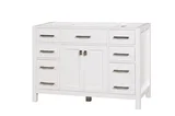 London 48 inch bathroom vanity in Bright White, product view