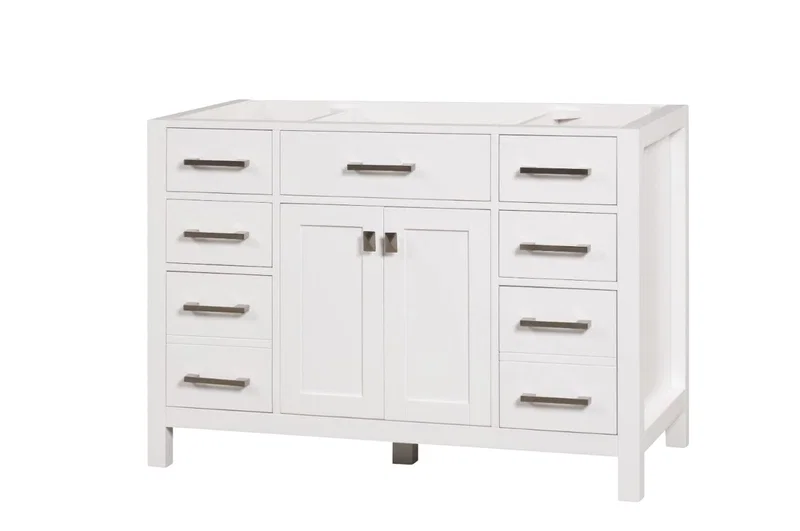 London 47.5" Bathroom Vanity in Bright White