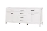 London 72 inch bathroom vanity in Bright White, product view