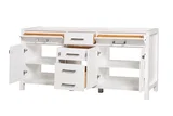 London 72 inch bathroom vanity in Bright White, product view