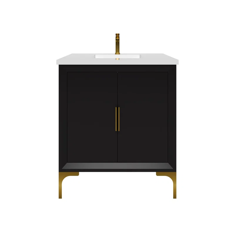 Oxford 29.5" Bathroom Vanity in Black
