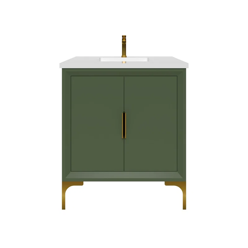 Oxford 29.5" Bathroom Vanity in Sage Green