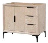 Oxford 36 inch bathroom vanity in Whitewashed Ash, product view