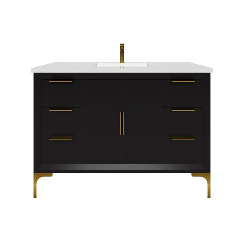 Oxford 47.5" Bathroom Vanity in Black