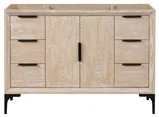 Oxford 48 inch bathroom vanity in Whitewashed Ash, product view
