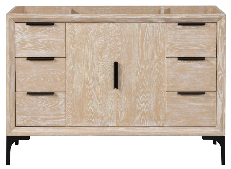 Oxford 47.5" Bathroom Vanity in Whitewashed Ash