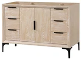 Oxford 48 inch bathroom vanity in Whitewashed Ash, product view