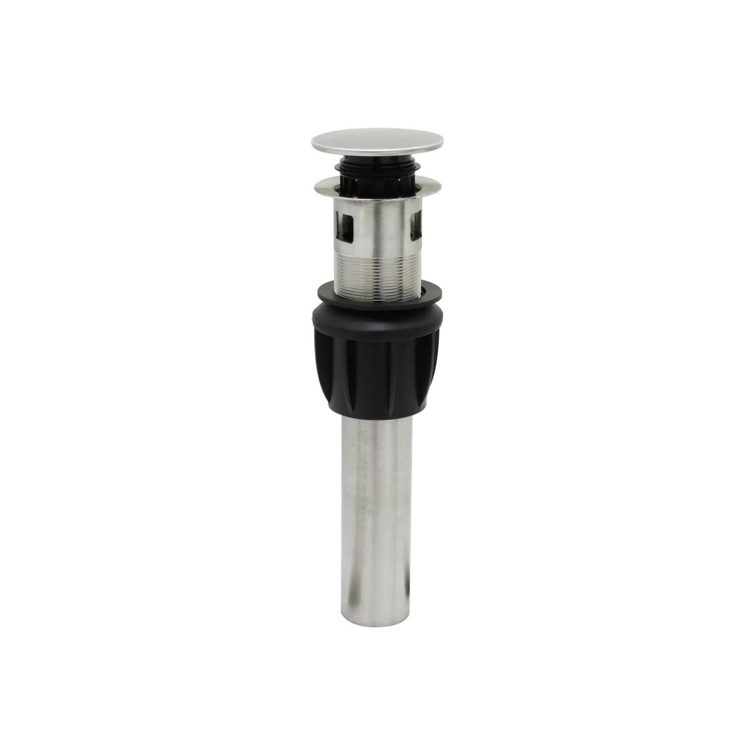 Builder Push Style Pop-Up — Satin Nickel
